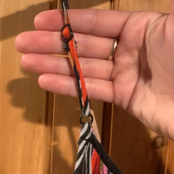 FARM RIO metallic multi stripe maxi ruffle spaghetti strap dress - Picture 8 of 9